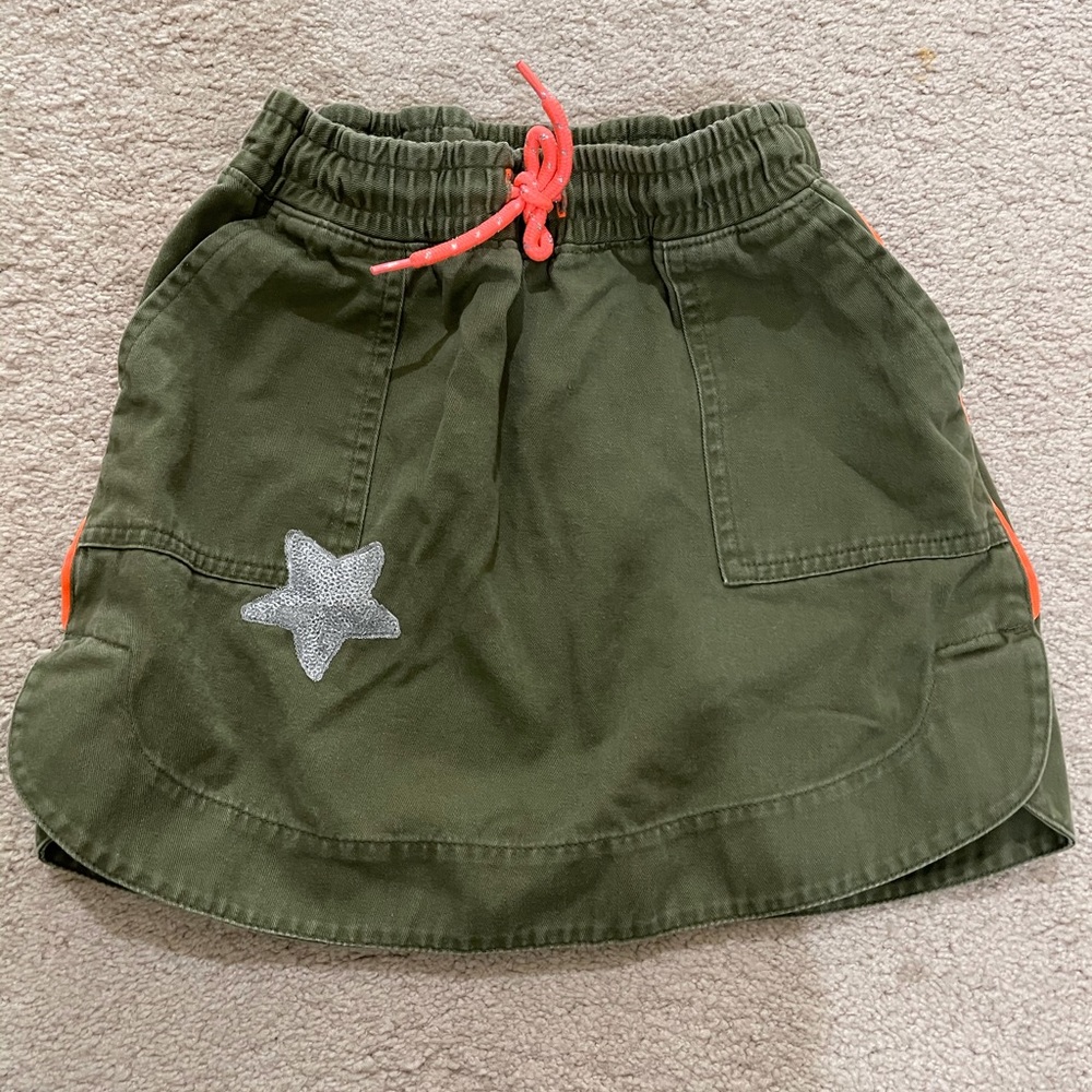 Army green skirt